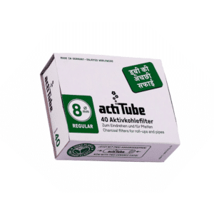 Actitube Karbonlu Pipo Filtresi 8 Mm 40 Adet