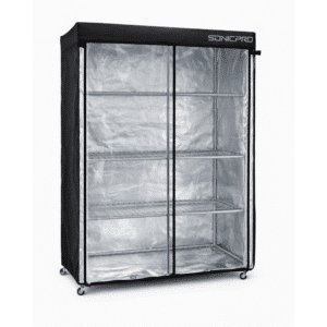 Sonicpro Bitki Yetiştirme Kabini Microgreen Model Raflı Tekerli 120X40X160