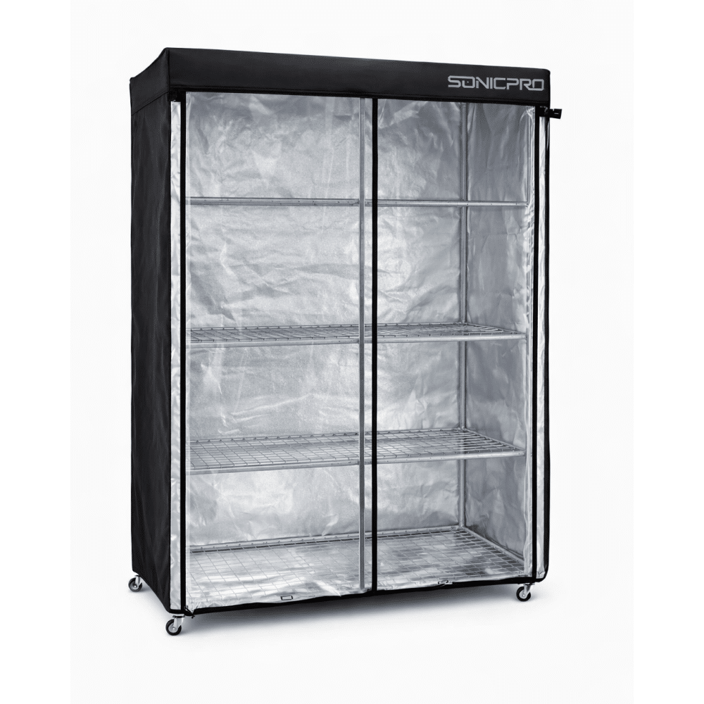 Sonicpro Bitki Yetiştirme Kabini Microgreen Model Raflı Tekerli