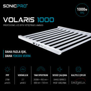 Sonicpro Volaris 1000 Led Bitki Yetiştirme Lambası 1000W