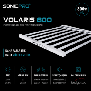 Sonicpro Volaris 800 Led Bitki Yetiştirme Lambası 800W